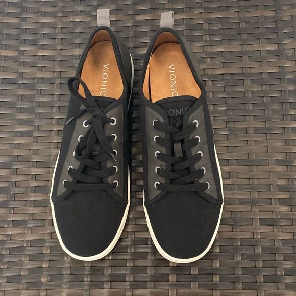 Vionic womens Pisces canvas and leather lace up sneakers womens size 11 - Picture 3 of 7
